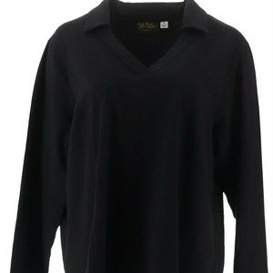 WOMEN'S SIZE M V-NECK KNIT TOP